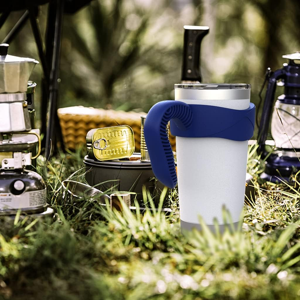 Tumbler Handle Fits for 20 OZ YETI, OZARK TRAIL, Rambler Tumbler(Navy Blue,Handle Only,Cup Not Include)