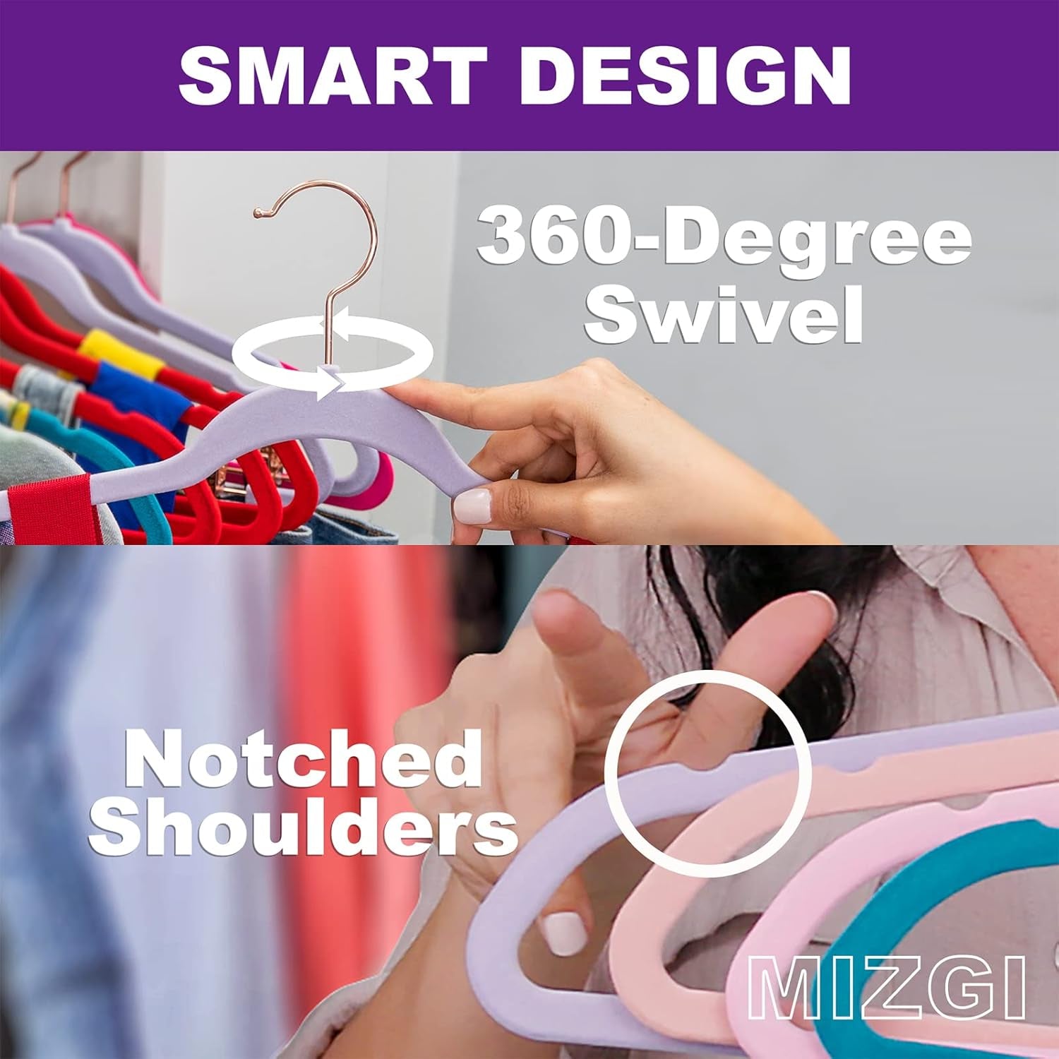 Premium Velvet Hangers (50 Pack) Heavy Duty - Non Slip Felt Hangers - Aqua Blue - Rose Gold Hooks,Space Saving Clothes Hangers,Durable Strong Hangers for Suits,Coats